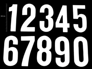 TMV Digits 200mm White '0' (20pcs)