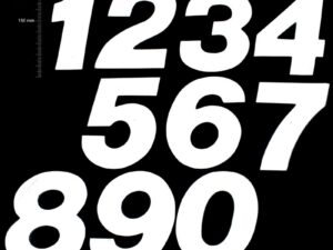 TMV MX Digits 150mm White '0' (3pcs)