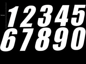 TMV Pro Digits 130mm White '0' (3pcs)