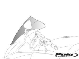 Puig Racing Screen Kawasaki Zx6R 01-02 C/Dark Smoke