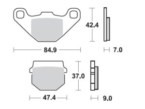 Moto-Master Jarrupalat Kawasaki: KX 80-100, KDX 125, KMX 125-200, Suzuki: