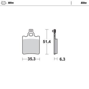 Moto-Master Jarrupalat KTM: taakse 65cc 2000-2003