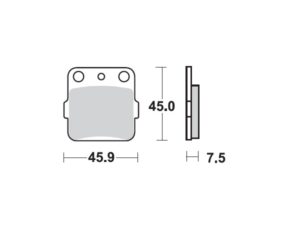 Moto-Master Jarrupalat Kawasaki: KX 65-80-85-100, Honda: TRX 300-400 EX,