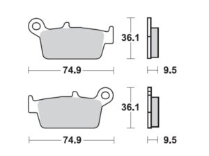 Moto-Master Jarrupalat Honda: CR 80-125-250-500, XR 250-400-600-650, Kawa