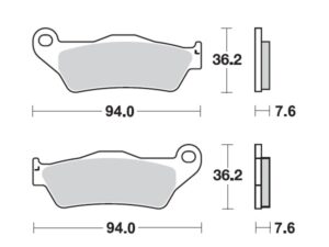 Moto-Master Jarrupalat eteen Husaberg: All models, Husqvarna eteen: All models,