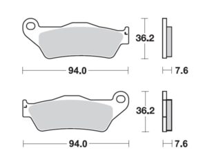 Moto-Master Nitro Racing Jarrupalat KTM: 125-200-250-300-350-360-380-440-500, Al