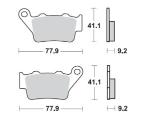 Moto-Master Jarrupalat KTM taakse: 125cc-525cc 1994-2003, Husqvarna taakse: CR/W