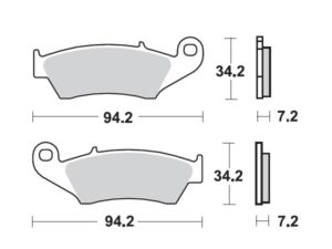 Moto-Master Nitro Racing Jarrupalat Honda: CR 125-250-500, CRF 450, XR 400-600-6