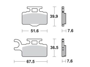 Moto-Master Jarrupalat Kawasaki eteen: KX65, Suzuki eteen: RM65