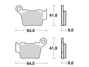 Moto-Master Jarrupalat Husaberg taakse: all models 2009>, KTM taakse: SX/SXF 200