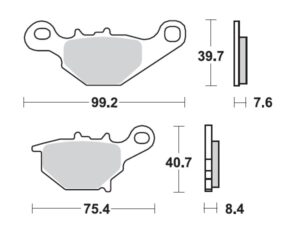 Moto-Master Jarrupalat Suzuki taakse: RM85 2005>