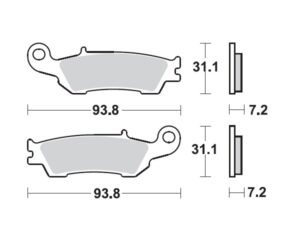 Moto-Master Nitro Racing Jarrupalat Yamaha YZ250F eteen