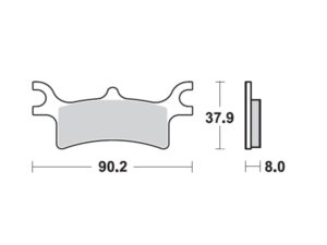 Moto-Master Jarrupalat Polaris: Predator 500 taakse