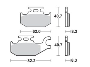 Moto-Master Jarrupalat Suzuki: LTA 700 / 750 Kingquad  oikea
