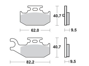 Moto-Master Jarrupalat Yamaha: YFM 700 R Raptor taakse
