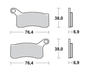 Moto-Master Jarrupalat KTM: XC 450 / XC 525  eteen