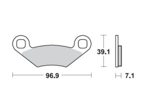 Moto-Master Jarrupalat Polaris eteen: E Trail Blazer 2008>, Outlaw MXR 2008>, E