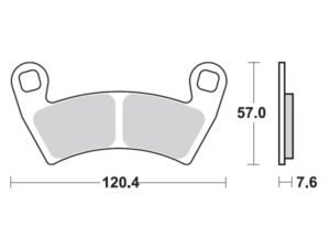 Moto-Master Jarrupalat Polaris: 400 Ranger eteen