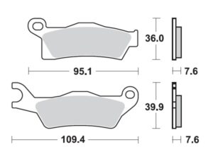 Moto-Master Jarrupalat Can-Am: Outlander 2012-2013 oikea