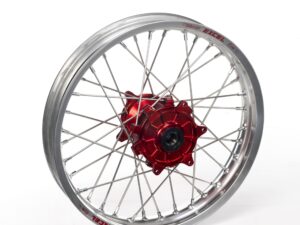 Haan wheel CRF450 13- 19-2,15 RED HUB/SILVER RIM/BLACK SPO/BLACK NIP
