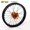 Haan wheel SX&SXF&EXC MODELS 03-14 17-3,50 BLACK RIM/ORANGE HUB