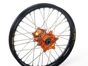 Haan wheel SX85 04-20 16-1,85 BLACK RIM/ORANGE HUB