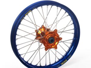 Haan wheel KX 250 / KXF 450 03-14 19-2,15 ORANGE HUB/BLUE RIM