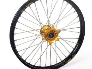 Haan wheel SX&SXF&EXC MODELS 03-14, HSB 03-13 21-1,60 BLACK RIM/GOLD HUB