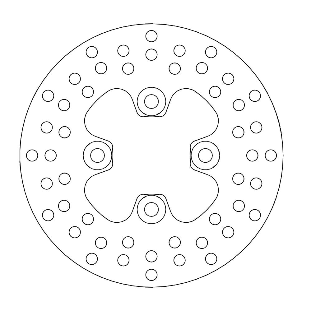 Moto-Master Jarrulevy eteen Yamaha: Banshee YZF 350, Warrior YFM 350, Raptor
