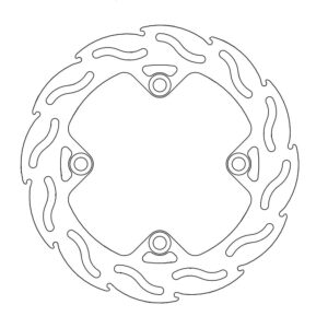 Moto-Master Flame Jarrulevy taakse Honda: XR 250-400-600-650L, Kawa KFX 400