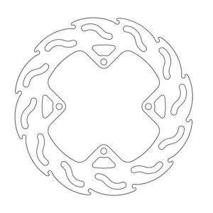 Moto-Master Flame Jarrulevy taakse Honda: CR 80-85-150