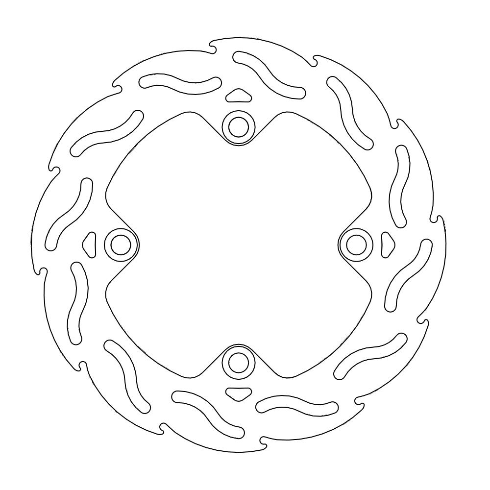Moto-Master Flame Jarrulevy taakse Honda: CB 400-600, CBR 600-900-1000
