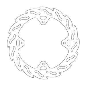 Moto-Master Flame Jarrulevy taakse Honda: CR 125-250, CRF 250-450