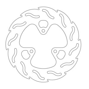 Moto-Master Flame Jarrulevy taakse Honda: TRX 250X-300EX