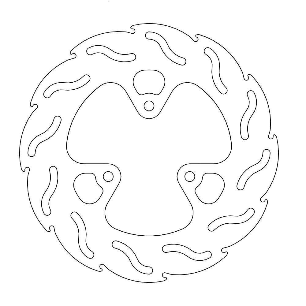 Moto-Master Flame Jarrulevy taakse Honda: TRX 250X-300EX