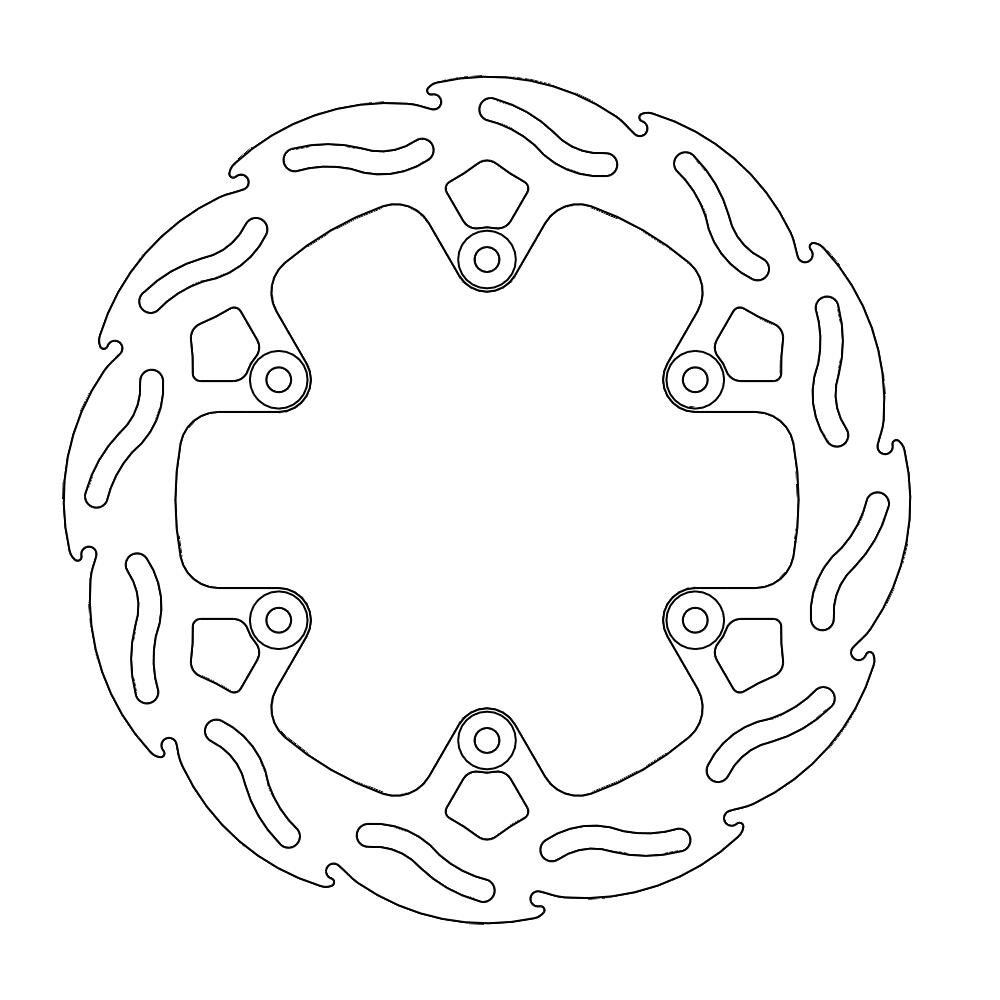 Moto-Master Flame Jarrulevy taakse GAS GAS