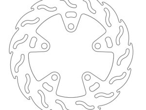 Moto-Master Flame Jarrulevy taakse Kawasaki: GTR 1000, ZX-R(R), ZX-9R, ZXR 750