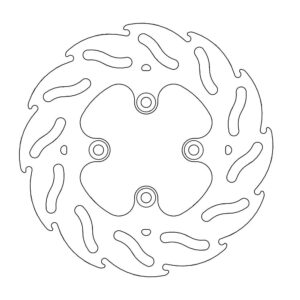 Moto-Master Flame Jarrulevy taakse KTM 65