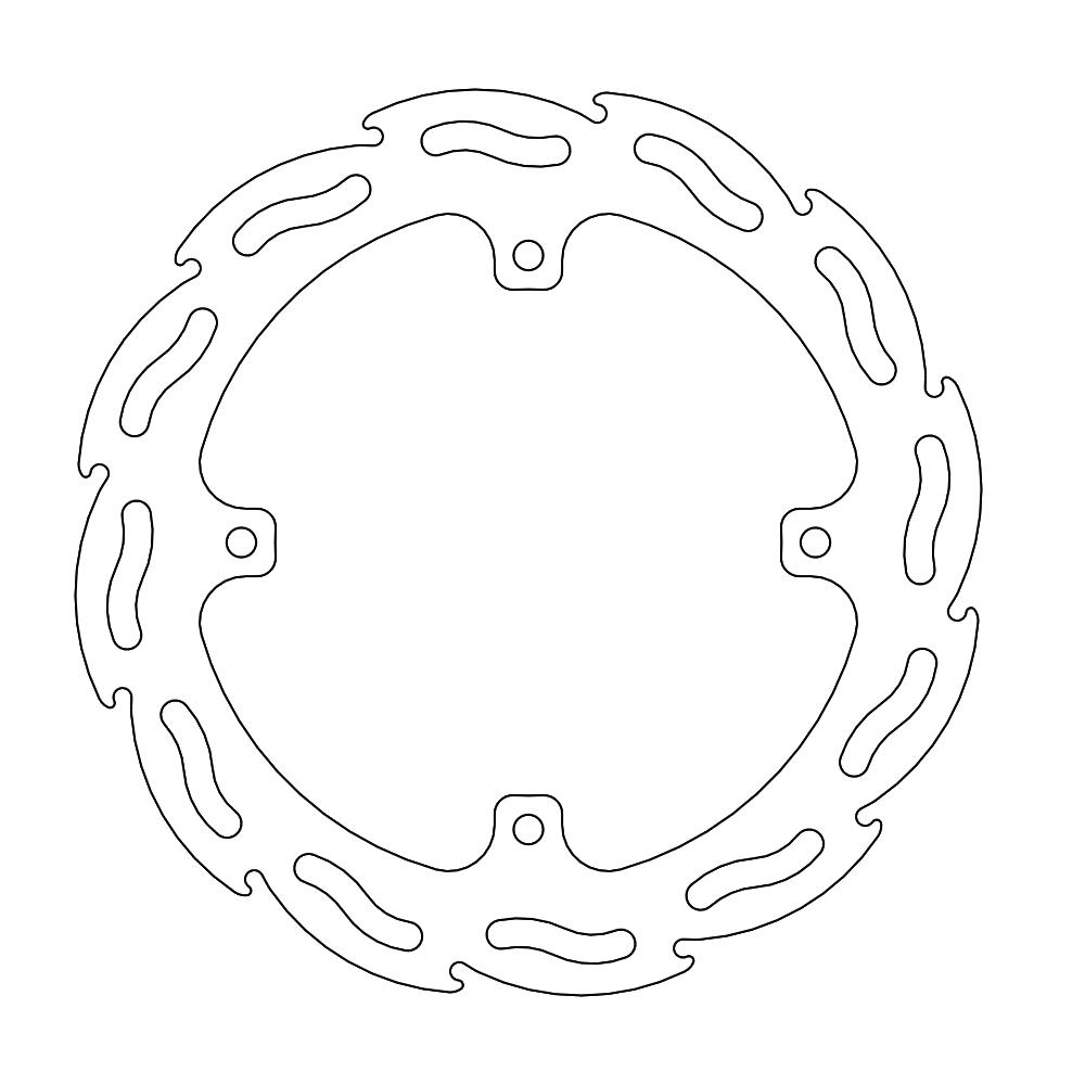 Moto-Master Flame Jarrulevy taakse KTM 85