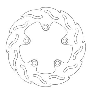 Moto-Master Flame Jarrulevy taakse Suzuki: GSX-R 600-750-1000-1100, SV 650-1000