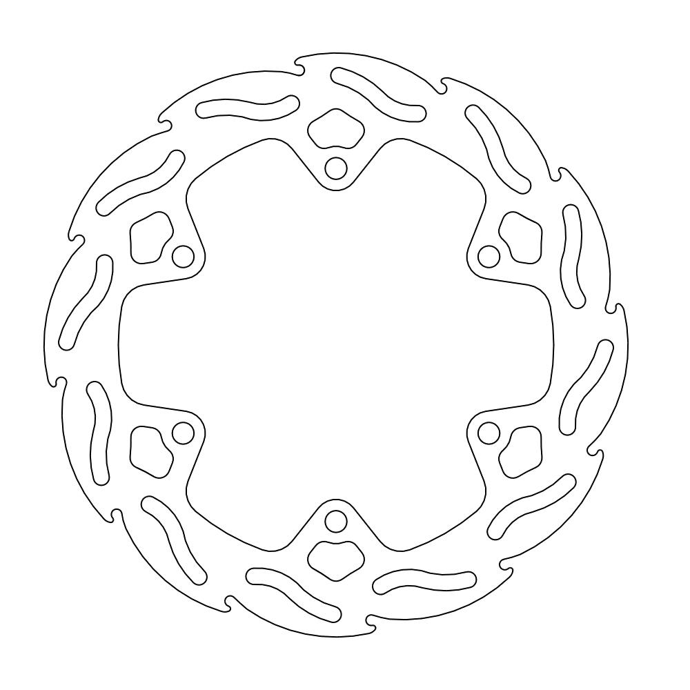 Moto-Master Flame Jarrulevy taakse Yamaha: YZF R1-R6