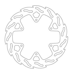 Moto-Master Flame Jarrulevy taakse Yamaha YZ, YZF, WR, WRF