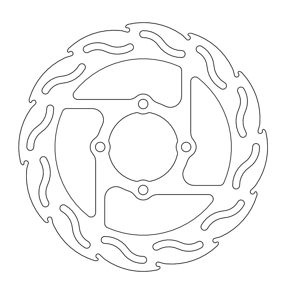 Moto-Master Flame Jarrulevy taakse Yamaha: Banshee, Blaster, Raptor, Warrior,