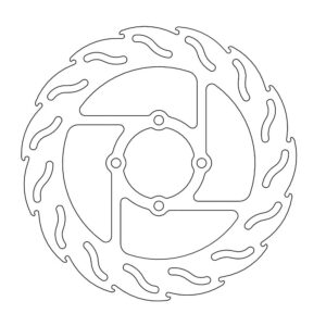 Moto-Master Flame Jarrulevy taakse Yamaha: Warrior YFM 350