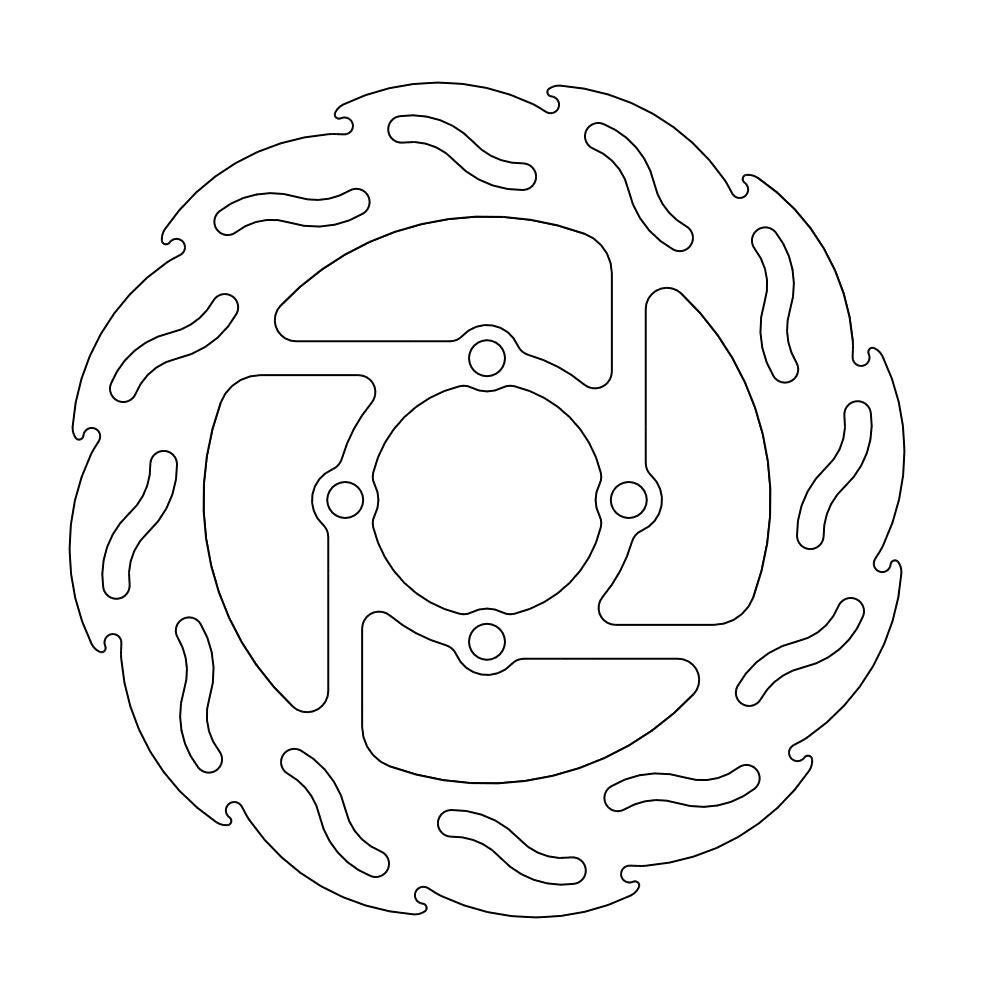 Moto-Master Flame Jarrulevy taakse Yamaha: YFZ 450