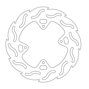 Moto-Master Flame Jarrulevy eteen Honda: CR 80-85-150