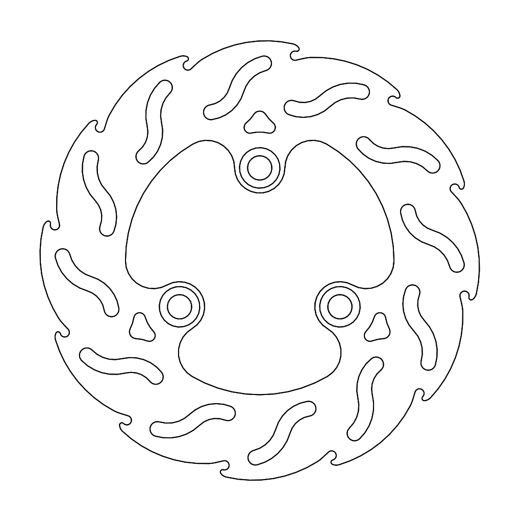 Moto-Master Flame Jarrulevy Scooter MBK, Yamaha