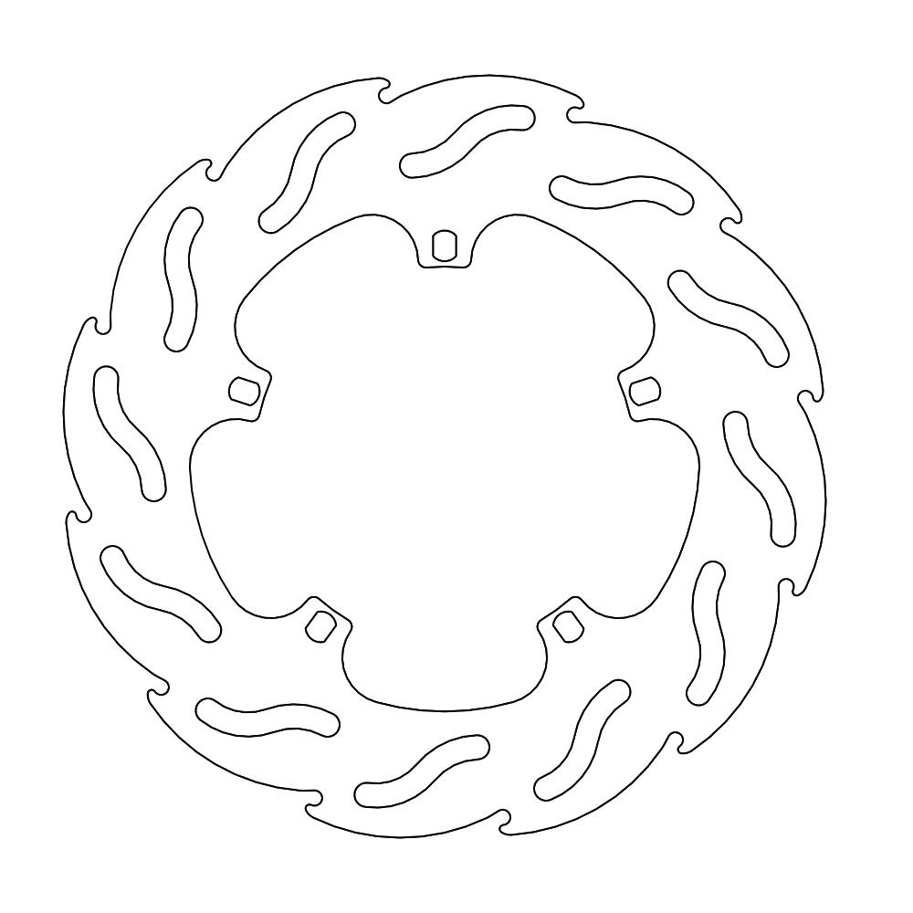 Moto-Master Flame Jarrulevy Scooter Vespa: ET2, ET4, PX, PE, Skipper, Hexagon