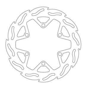 Moto-Master Flame Jarrulevy eteen Kawasaki: KX 85