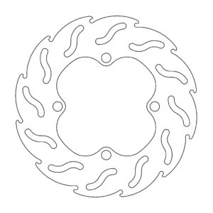 Moto-Master Flame Jarrulevy taakse Kawasaki: KX65, Suzuki: RM65